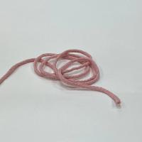 Шнур круглый хб светло-розовый 5мм  ШК015