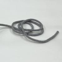Шнур круглый хб светло-серый 8мм  ШК021