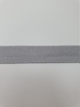 Тесьма киперная светло-серый хлопок 2,5г/см 15м ТК100