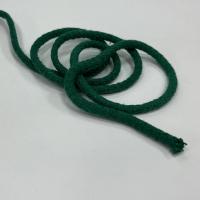Шнур круглый хб темно-зеленый 8мм  ШК035