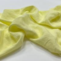Ткань костюмная эффект мятости 53% лен 47% вискоза 145см Нежно-желтый ЛК091