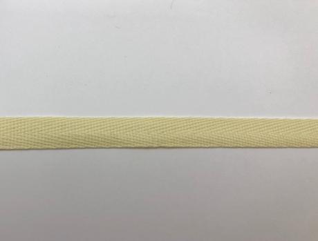 Тесьма киперная бледно-желтый хлопок 2,5г/см 15мм ТК004