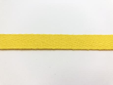 Тесьма киперная желтый хлопок 2,5г/см 15мм ТК023