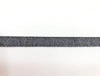 Тесьма киперная металл серый пэ 10мм ТК027