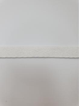 Тесьма киперная белый хлопок 2,5 г/см 10мм ТК057