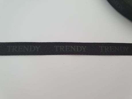 Тесьма сутажная с прессом TRENDY черный 10мм ТС002